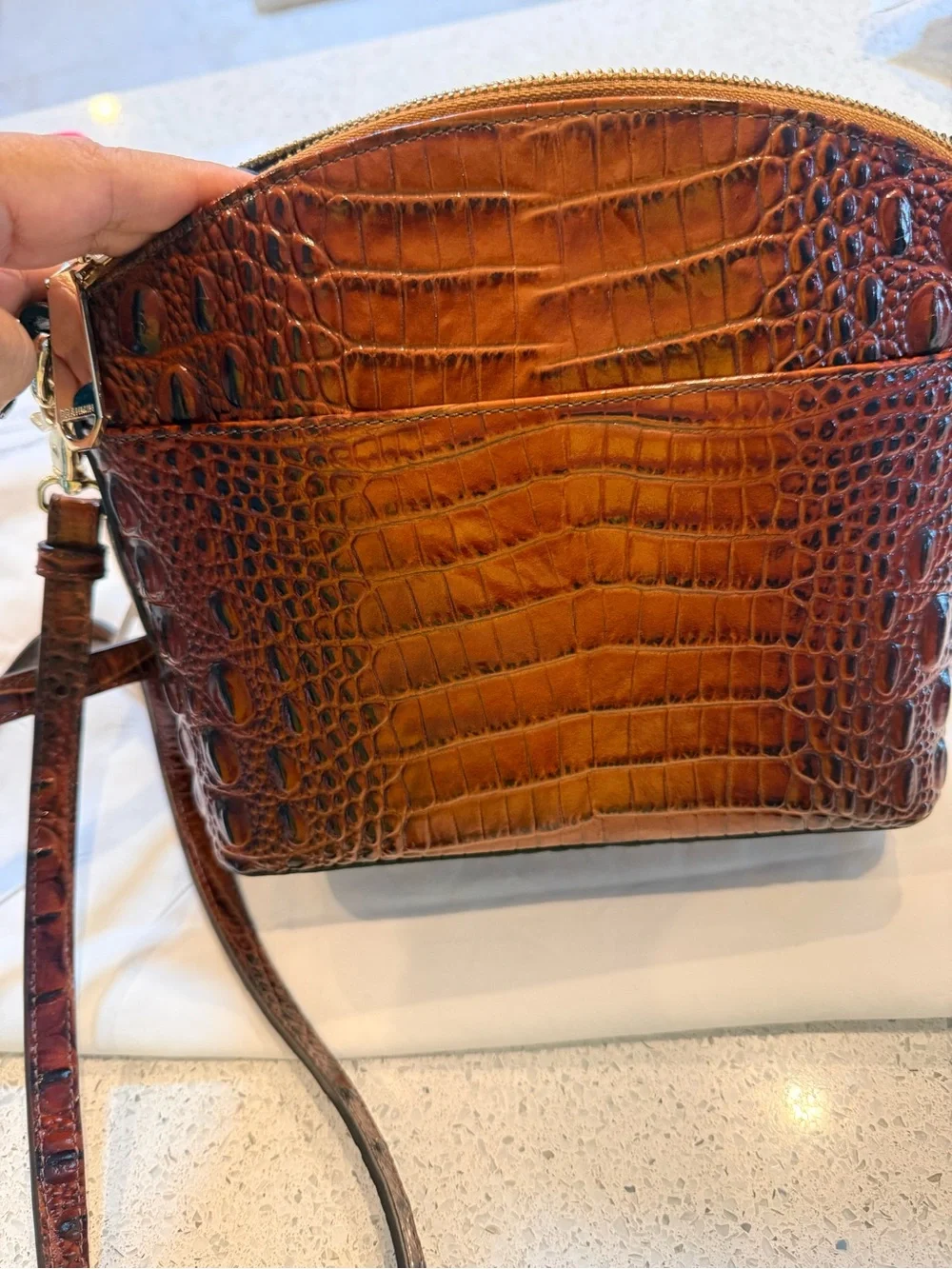 Brahmin crossbody croc